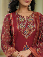 Women Ethnic Motifs Printed Kurta with Trousers & Dupatta