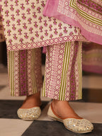 Women Ethnic Motifs Printed Pure Cotton Kurta with Trousers & Dupatta