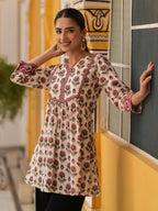 Women Printed Pure Cotton Top