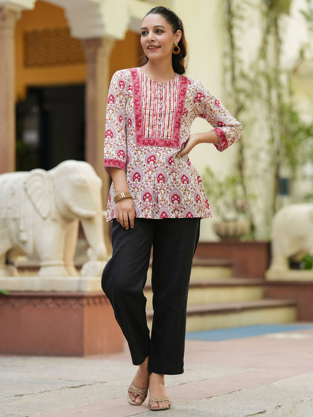 Print Cotton Top