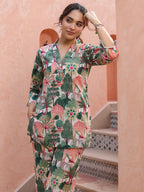 Women Printed Tunic and Trouser Set