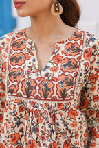 Women Floral Printed Pure Cotton Top