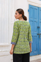 Women Floral Print Cotton Regular Top
