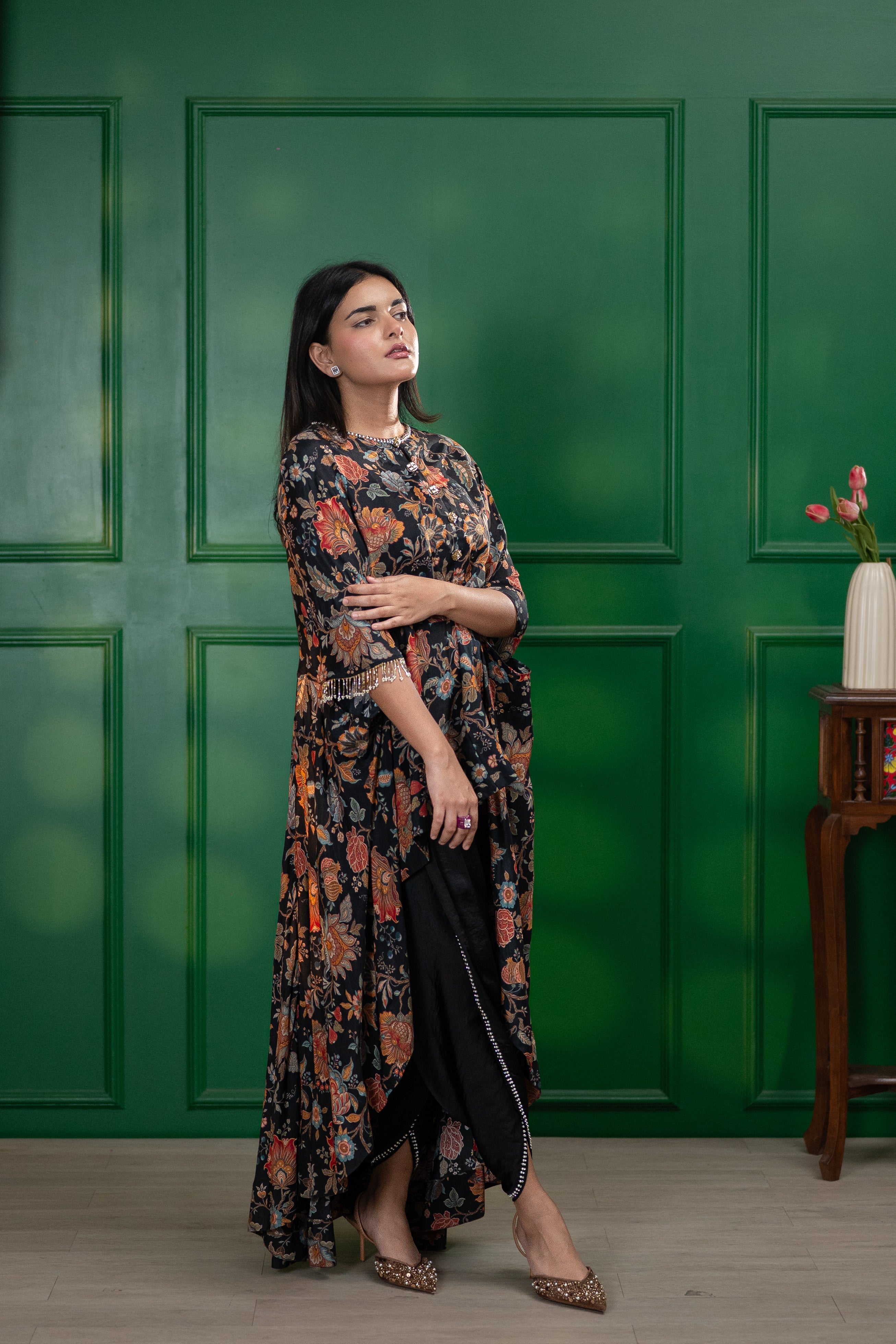 NOIR GARDEN BLACK AVERY TUNIC