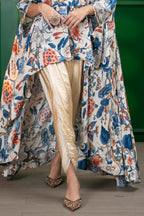 LIGHT GOLD BEADED TULIP PANTS