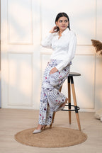 JAPAMESE GARDEN WHITE TAKA PANTS