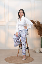 JAPAMESE GARDEN WHITE TAKA PANTS