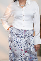 JAPAMESE GARDEN WHITE TAKA PANTS