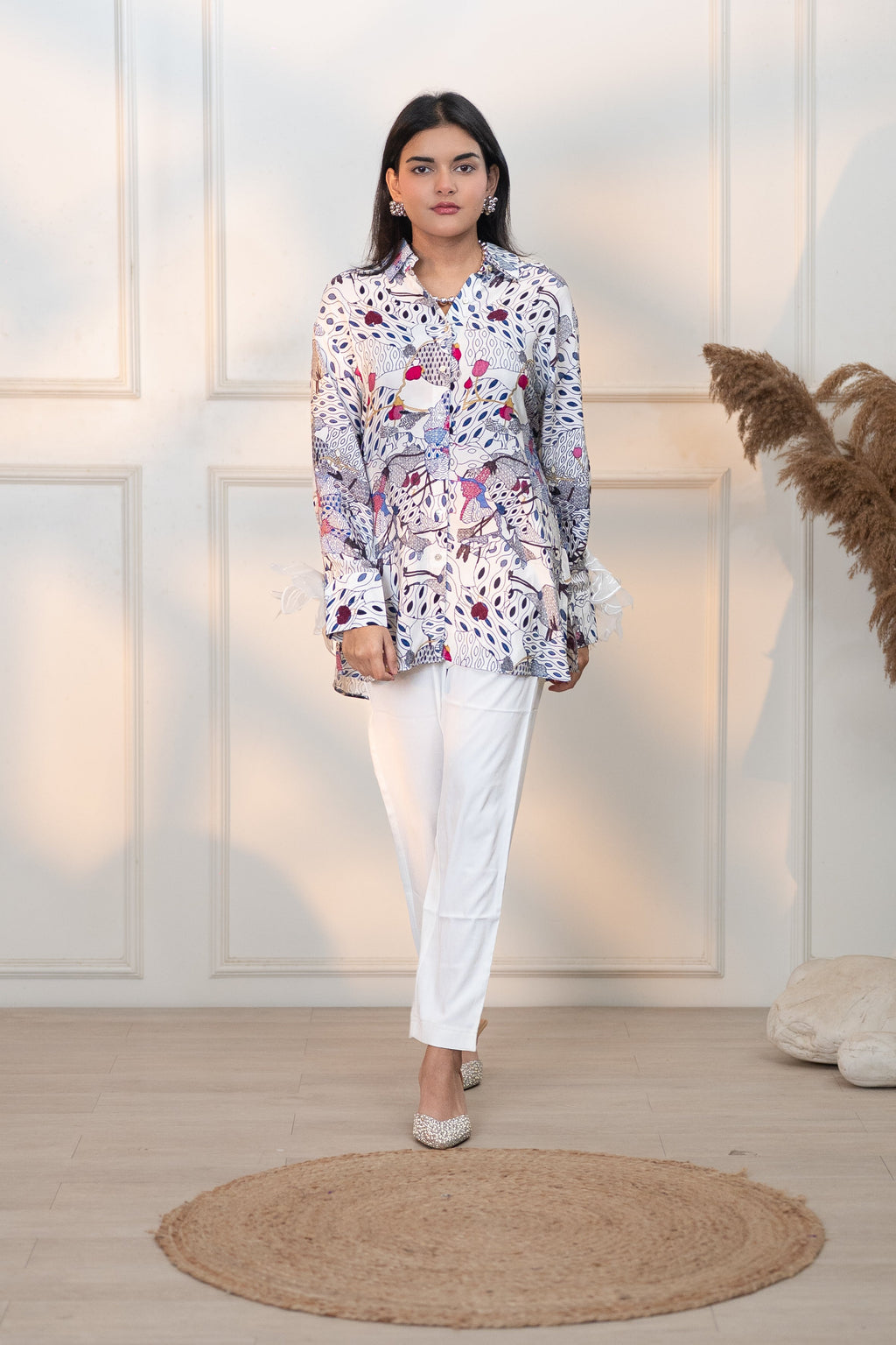JAPAMESE GARDEN WHITE ALL DAY SHIRT