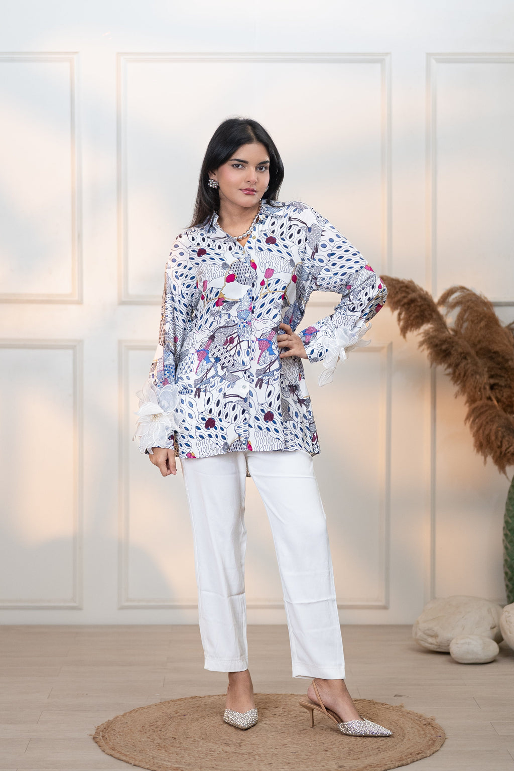 JAPAMESE GARDEN WHITE ALL DAY SHIRT