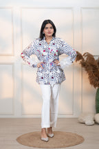 JAPAMESE GARDEN WHITE ALL DAY SHIRT