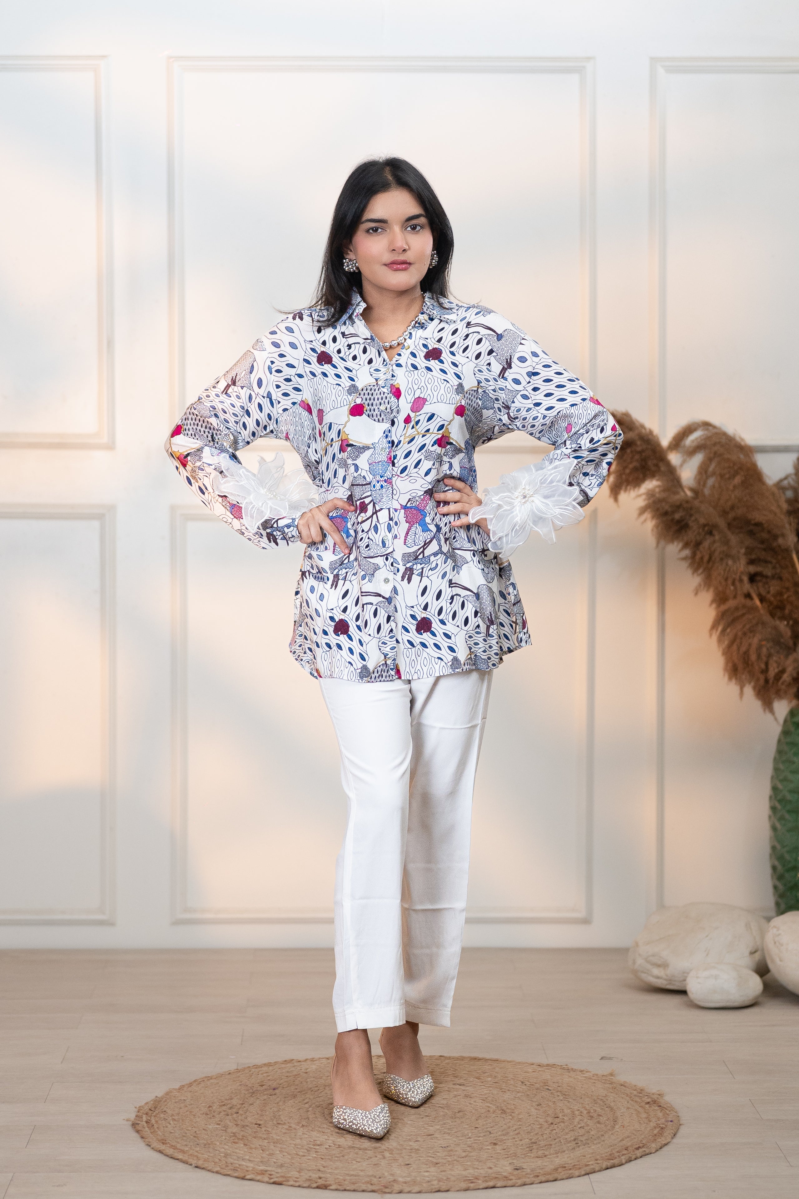 JAPAMESE GARDEN WHITE ALL DAY SHIRT