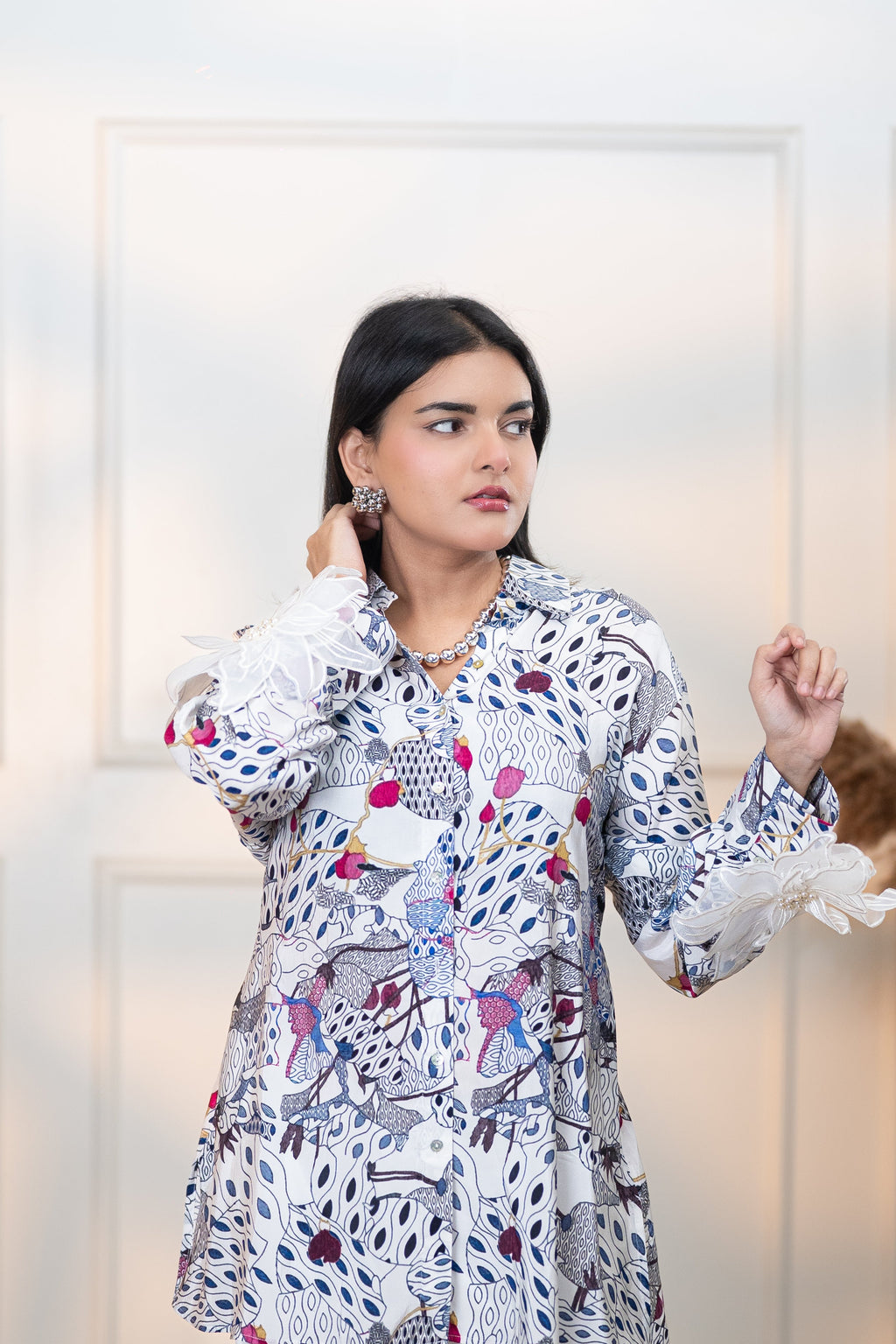 JAPAMESE GARDEN WHITE ALL DAY SHIRT
