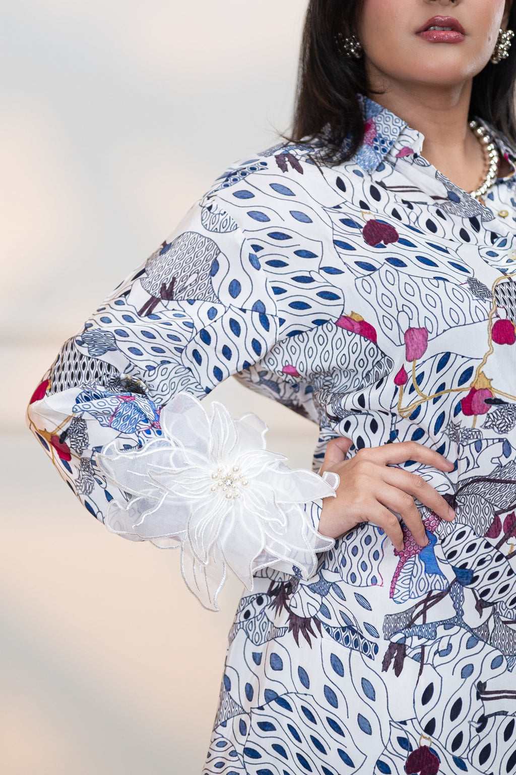 JAPAMESE GARDEN WHITE ALL DAY SHIRT