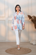 KOREAN DOT WHITE ALL DAY SHIRT