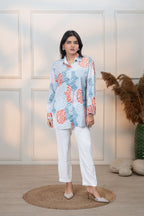 KOREAN DOT WHITE ALL DAY SHIRT