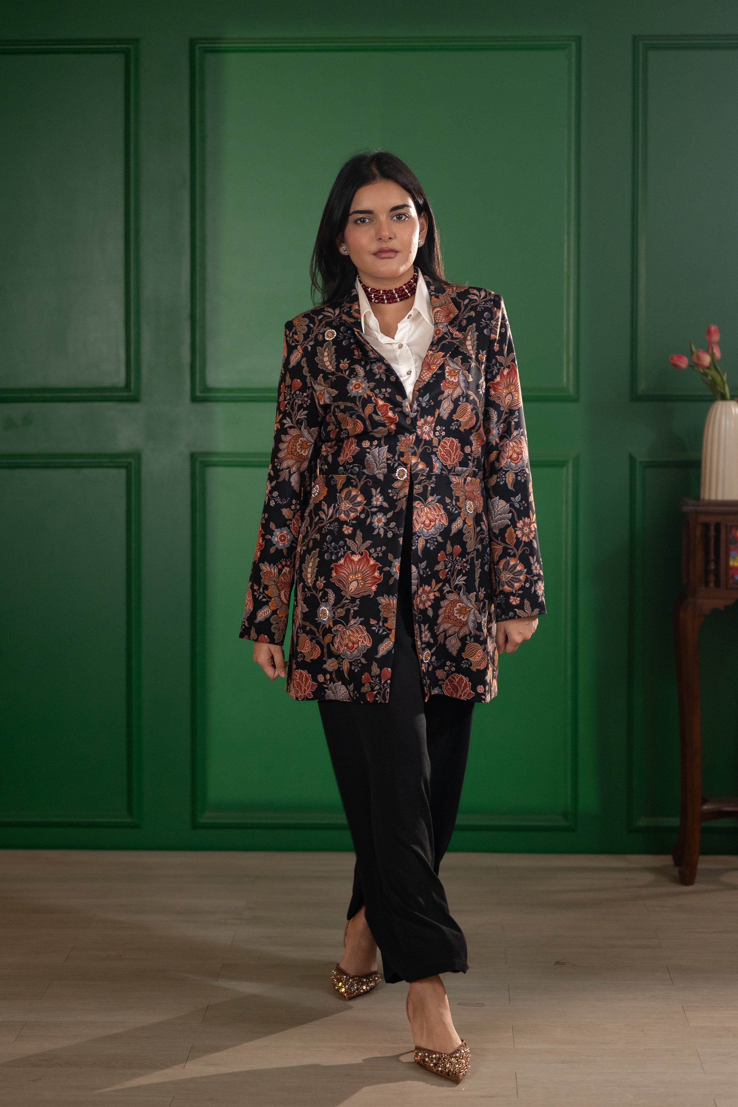 NOIR GARDEN BLACK NYLA JACKET