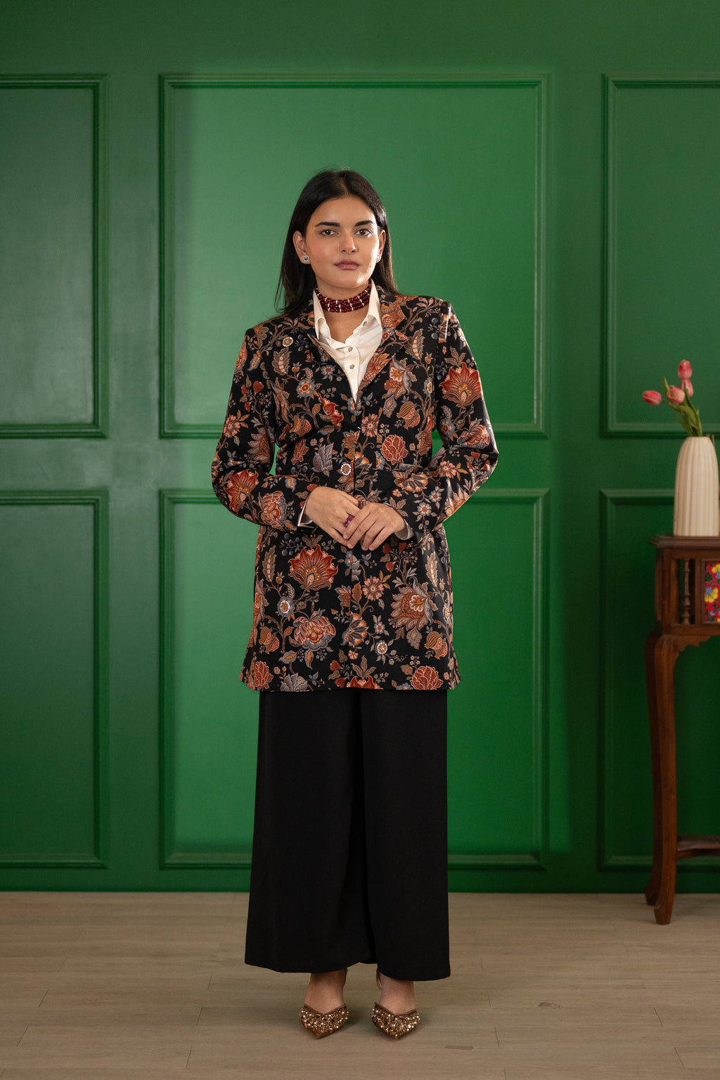 NOIR GARDEN BLACK NYLA JACKET