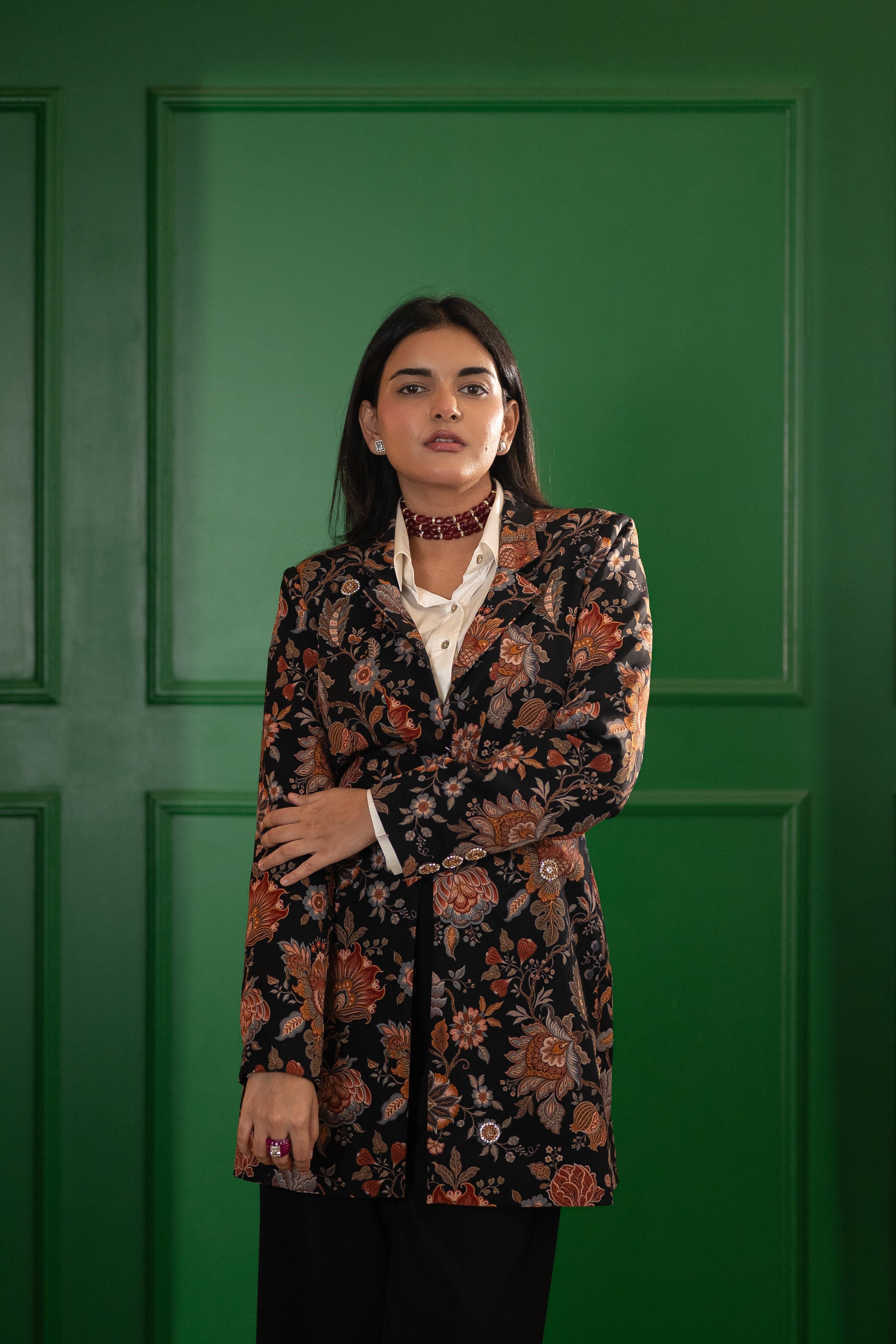 NOIR GARDEN BLACK NYLA JACKET