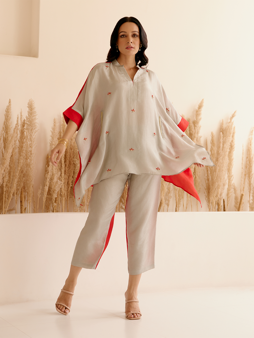 RED GREY RESORT PANTS