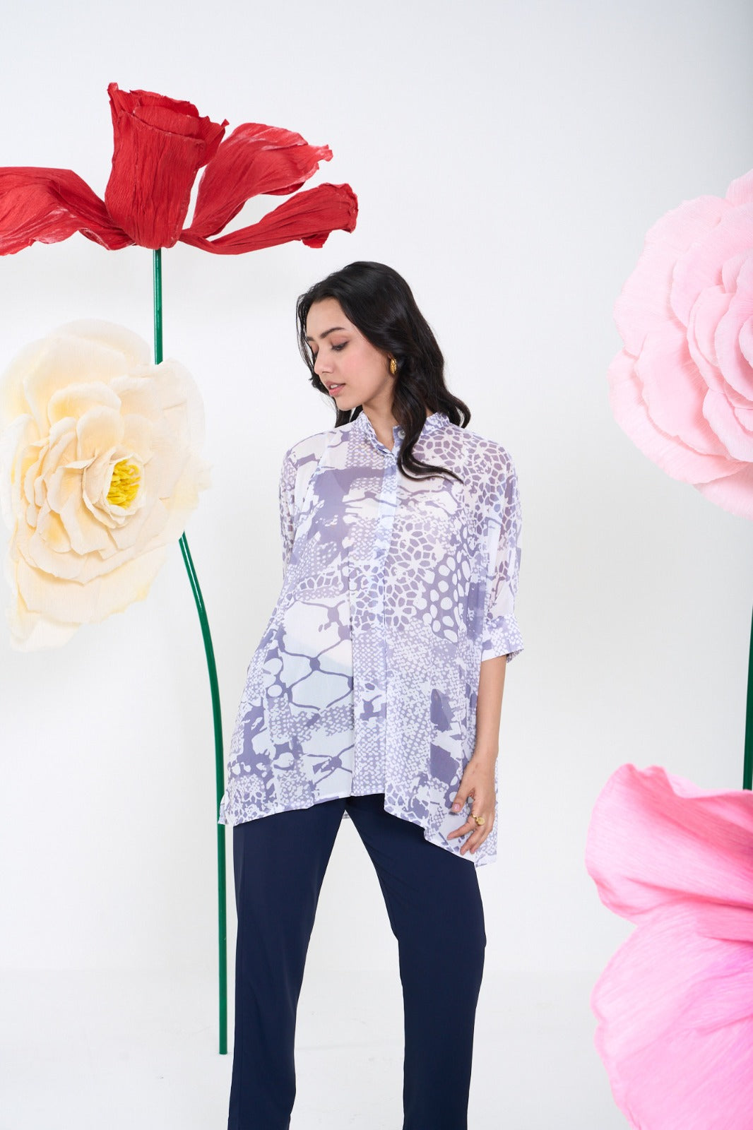 GREY PELLY CELINA SHIRT