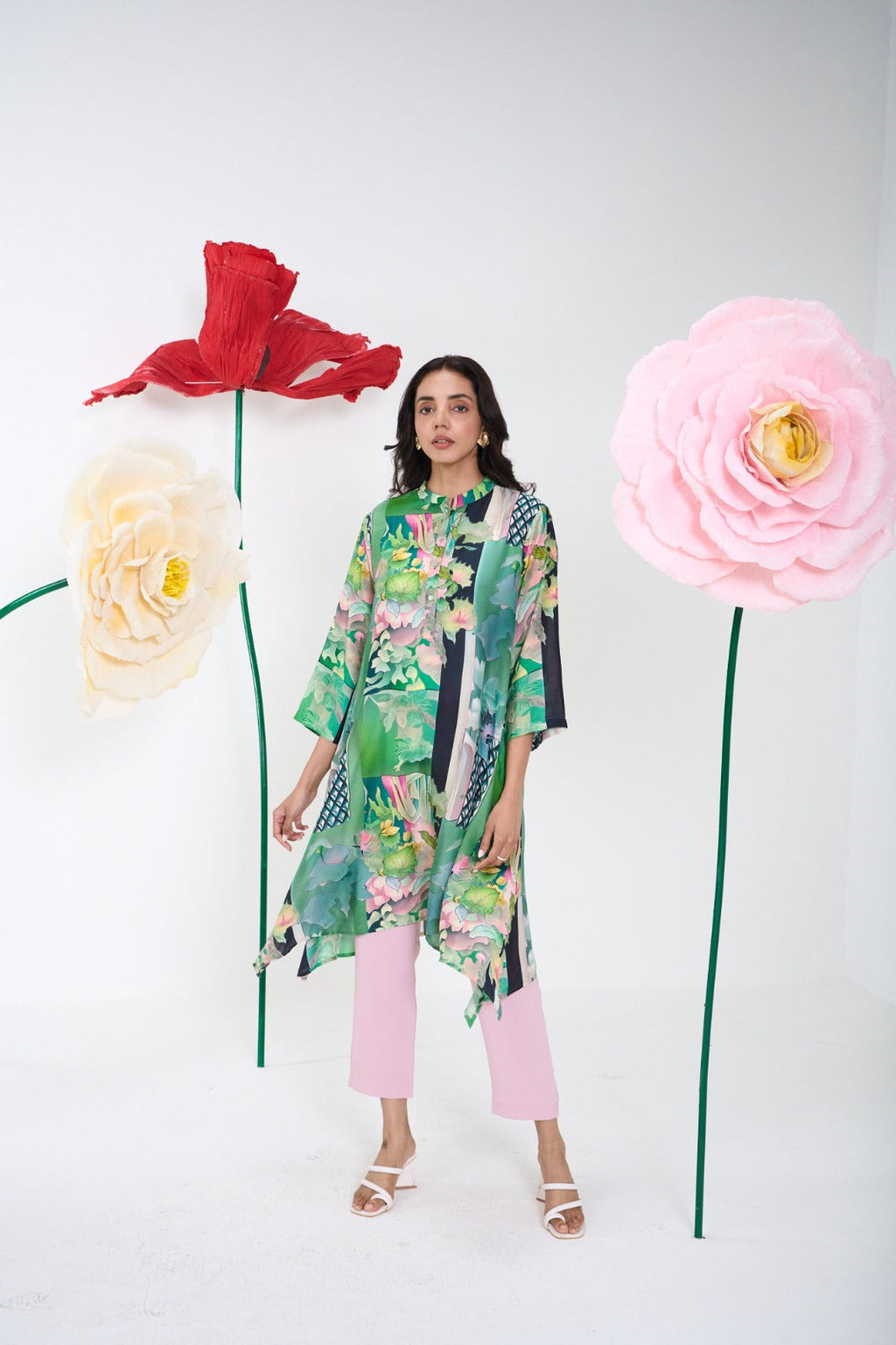 GREEN GLORIA KAFTAN