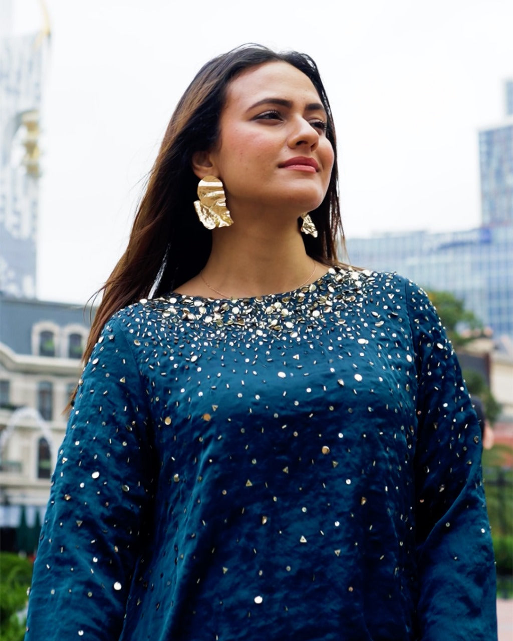 PERSIAN BLUE TIRA DRESS