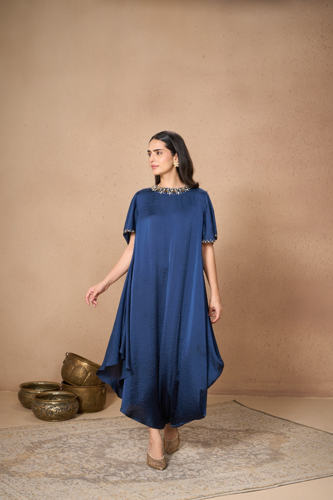 NAVY GALLOP DRESS
