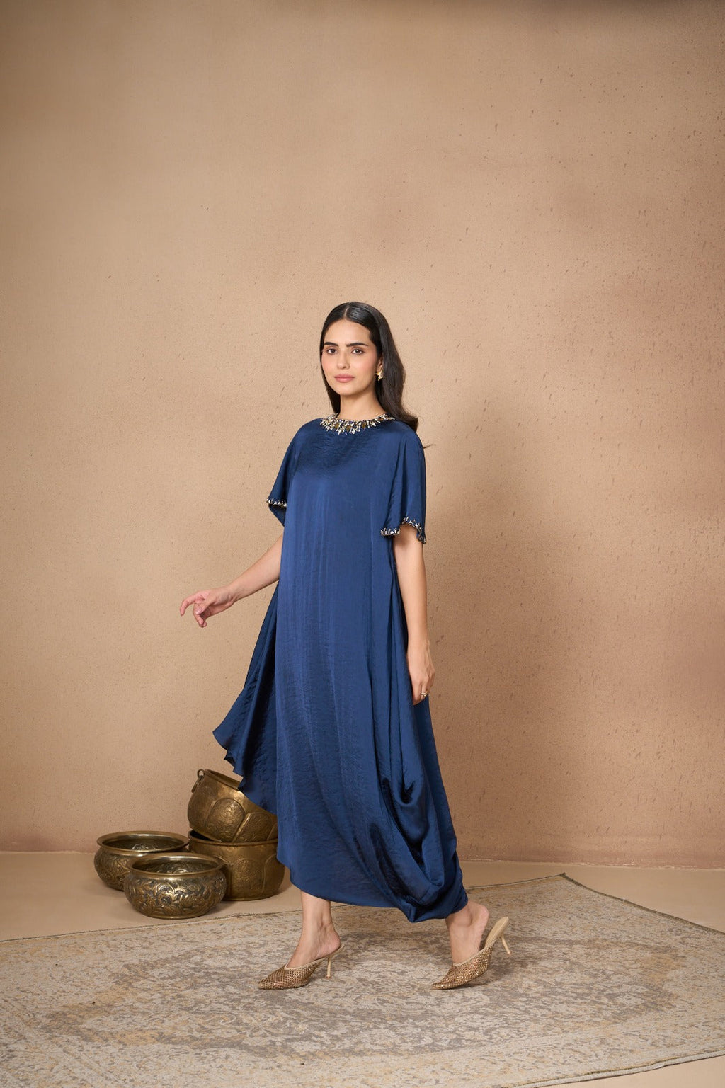 NAVY GALLOP DRESS