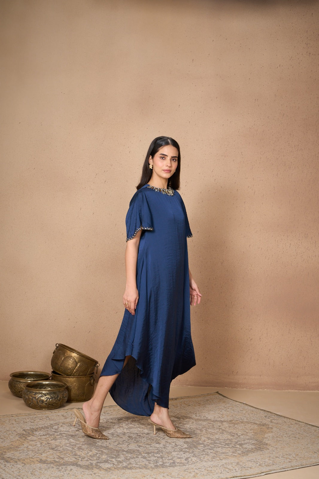 NAVY GALLOP DRESS