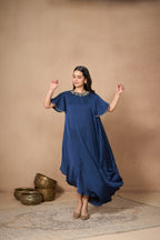 NAVY GALLOP DRESS