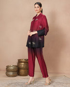 WINE OMBRE SYNERGY SHIRT
