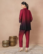 WINE OMBRE SYNERGY SHIRT