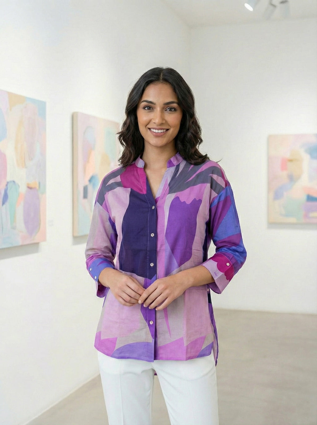 PURPLE SAHARA BREEZE SHIRT