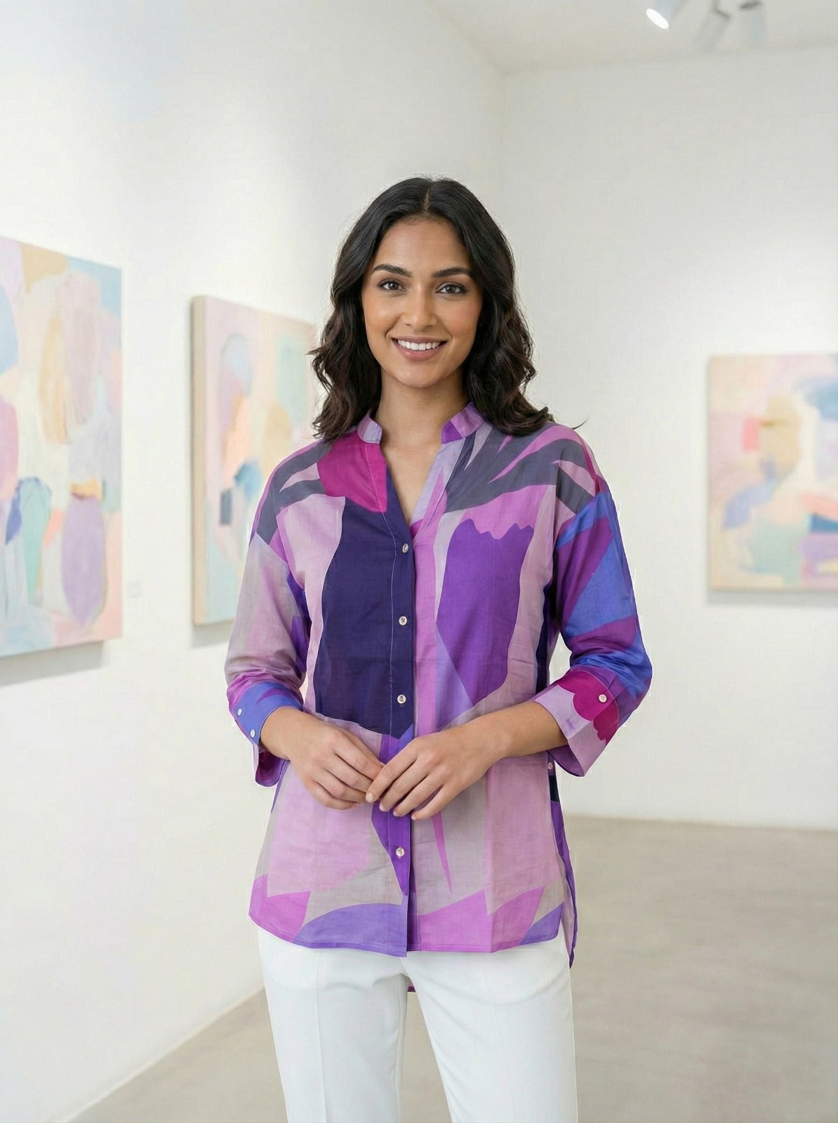 PURPLE SAHARA BREEZE SHIRT
