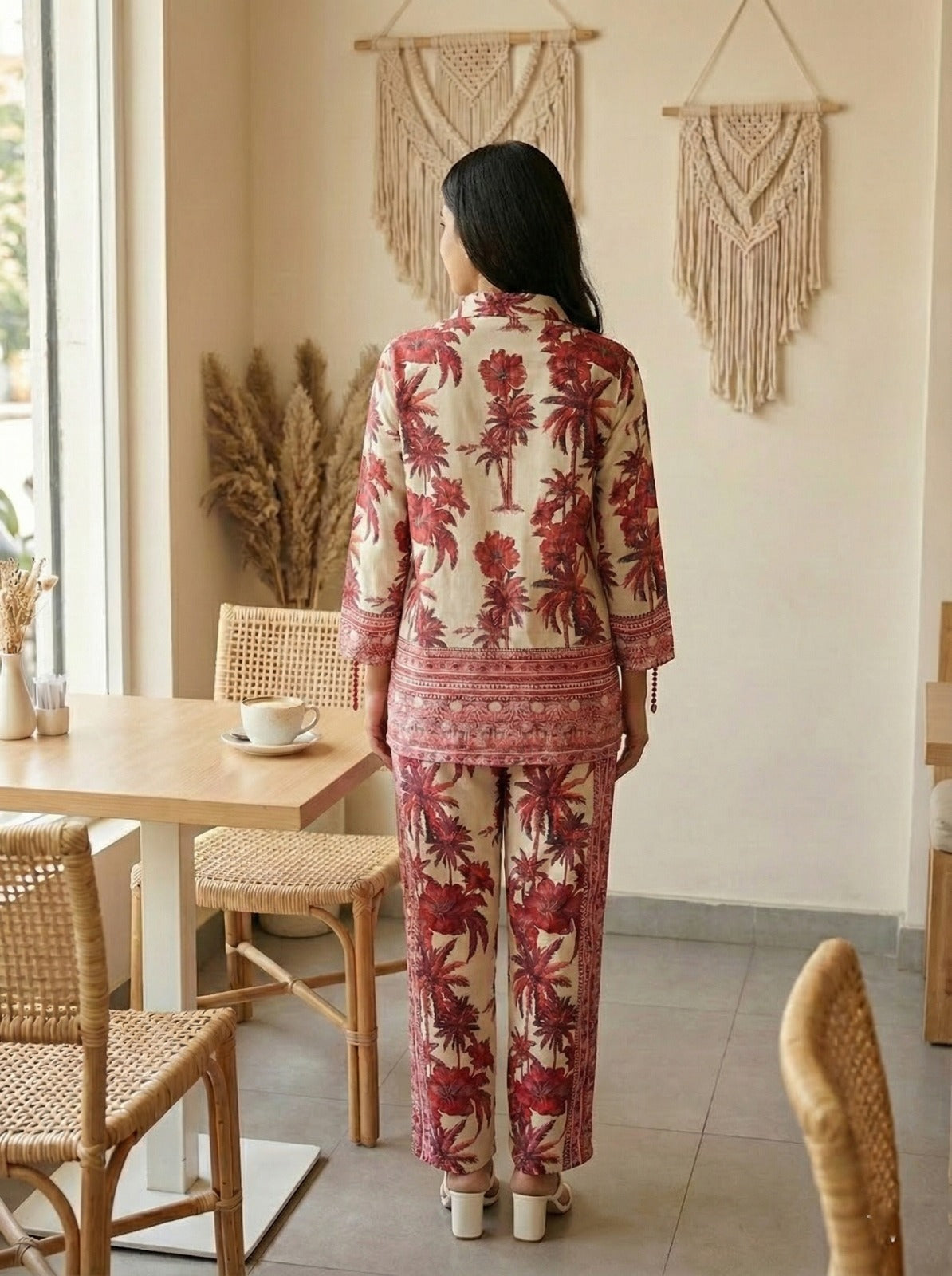 RED FARAH SHIRT