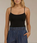 BLACK CAMI TOP