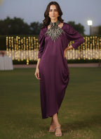 PURPLE LOUDLESS DRESS