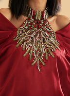 WINE LOUDLESS DRESS
