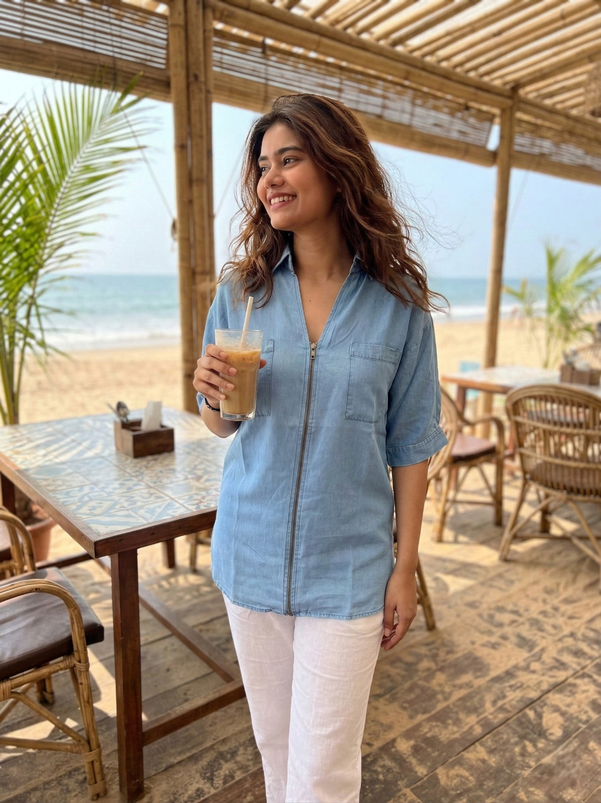 DENIM BLUE DENI SHIRT