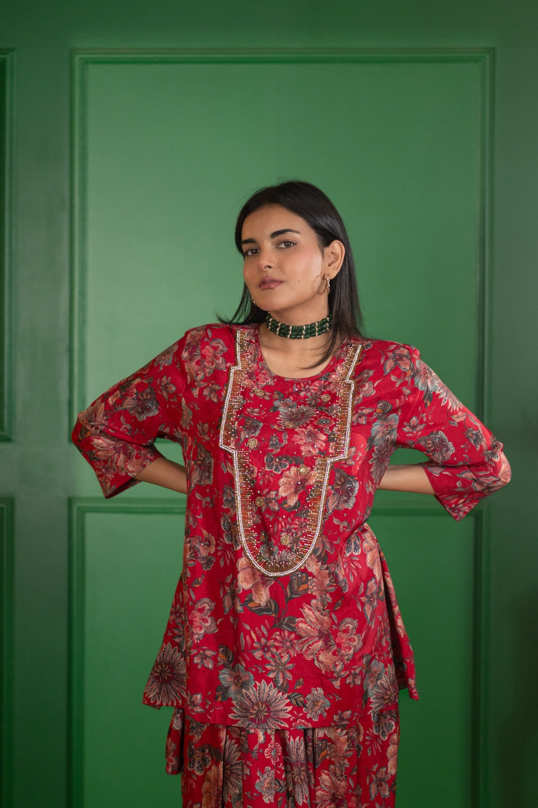 RED RUBY GARDEN MARRAKESH TUNIC