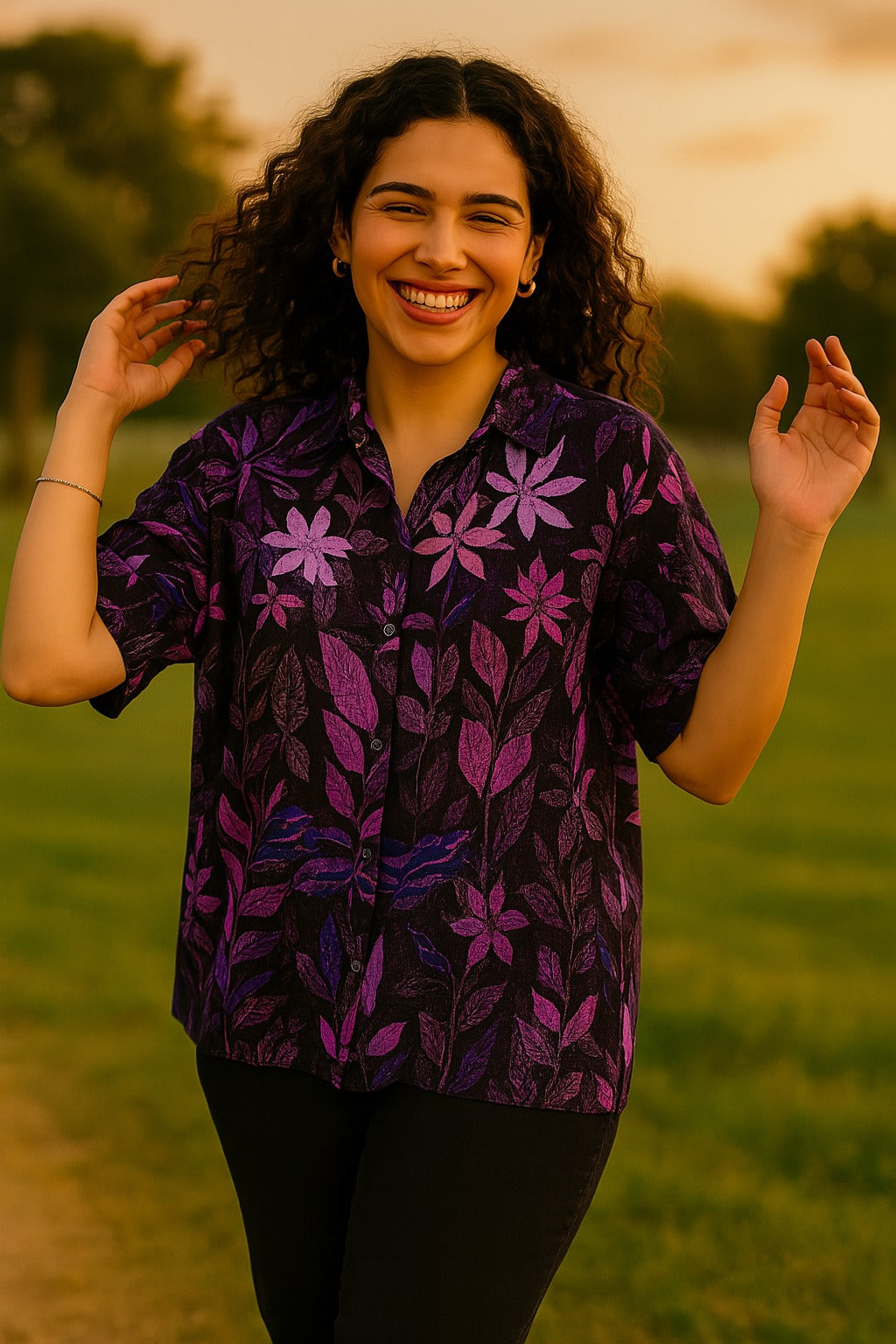 PURPLE CATHY NOVA SHIRT