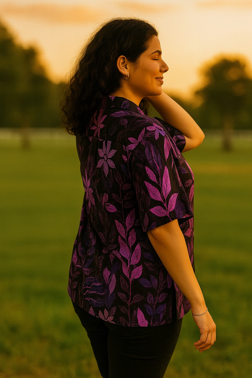 PURPLE CATHY NOVA SHIRT