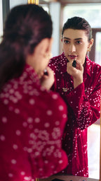 VELVET RANI BANDHEJ KILA SHIRT