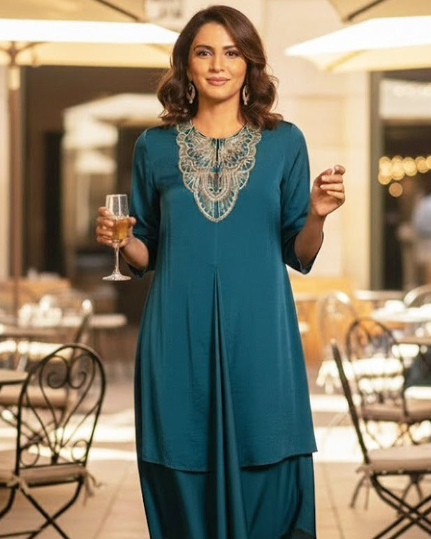 PERSSIAN BLUE MARTY DRESS