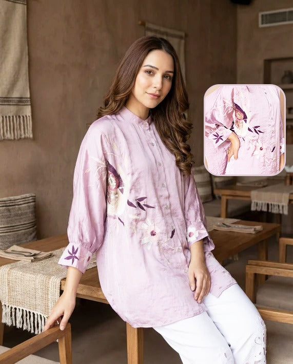 BLUSH VESPER SHIRT