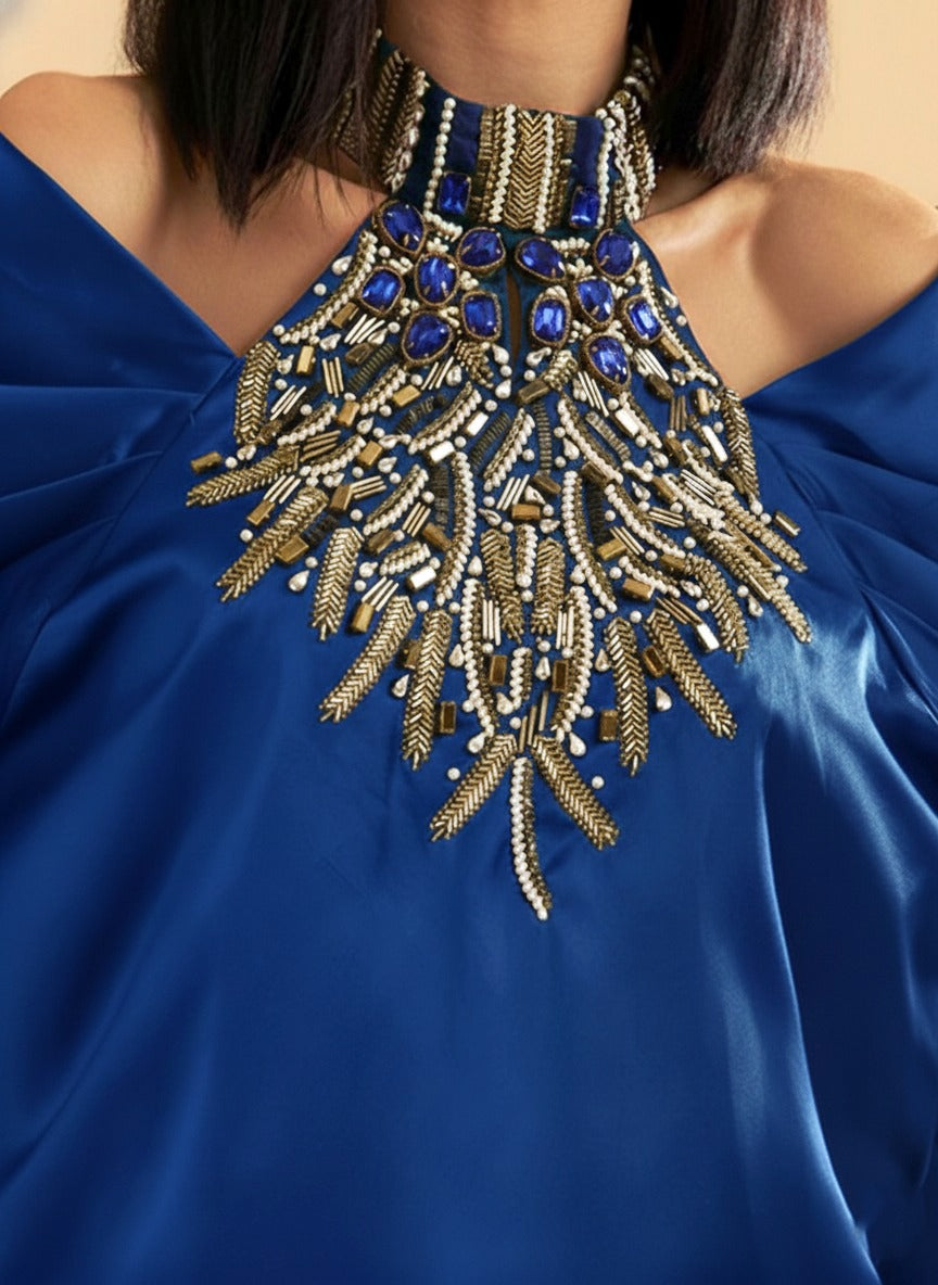 ELECTRIC BLUE LOUDLESS DRESS