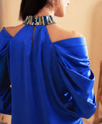 ELECTRIC BLUE LOUDLESS DRESS
