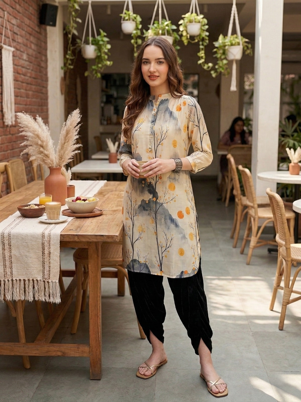 BEIGE MOON LIGHT TUNIC
