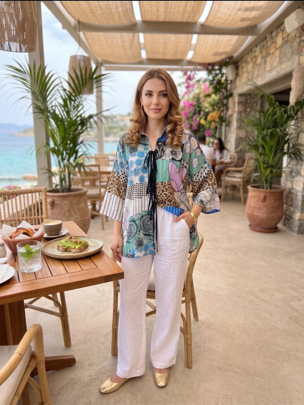 BLUE CALISTA ELAN SHIRT